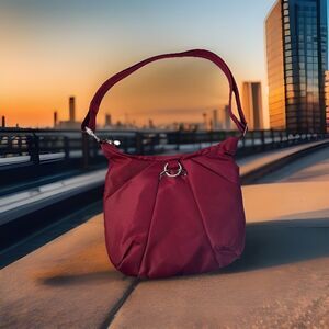 Travelon Red Crossbody Bag with Slouchy Silhouette